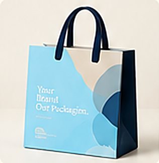 Custom printed shopping bag